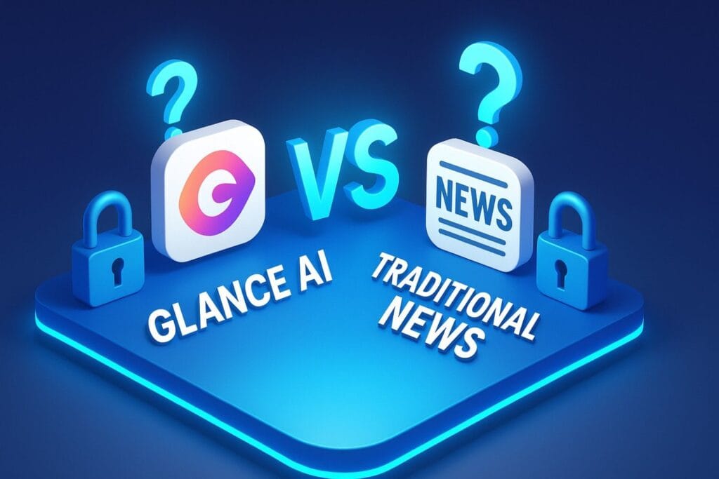 Glance AI vs. Traditional News